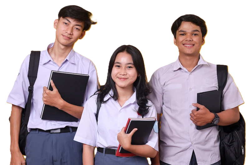 Ilustrasi siswa SMA untuk Paket C