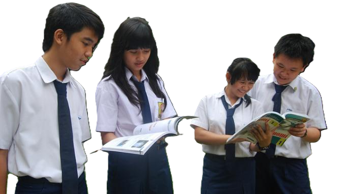 Ilustrasi siswa SMP untuk Paket B